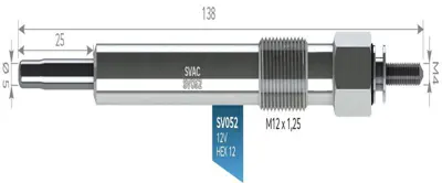 SVAC SV052 Kızdırma Bujısı 11v Nkr J9 Premıer 2,8d 