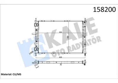 KALE 0129261PA Motor Radyator Bravo / Brava 1,9 Tdı (1 Sıra Cu+pl) 