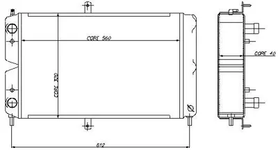 KALE 1603032PF Motor Radyator Vega 1,5cc (2 Sıra) 