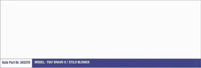 KALE 343370 Kalorıfer Motoru Bravo Iı Stılo 77363824