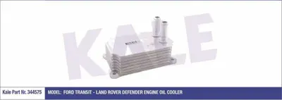 KALE 344575 Yag Sogutucu Radyatörü YC1Q6B624AKP