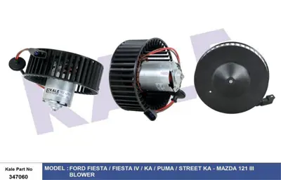 KALE 347060 Kalorifer Motoru 347060 Fıesta Fıesta Iv Ka Puma Street Ka Mazda 121-Iıı 1E0361B10, 96FW18565AF, 1055062, 1E0361B10C, 1E0361B10B, 1E0361B10A, 1049623, 96FW18565AE, 1003943, 1021296