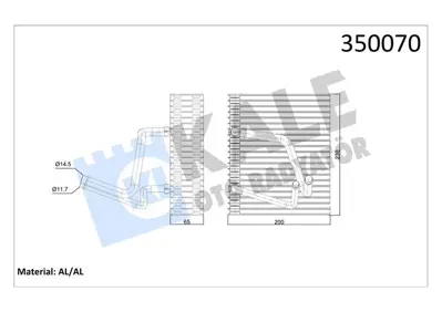 KALE 350070 Evaporator Megane I Scenıc I 