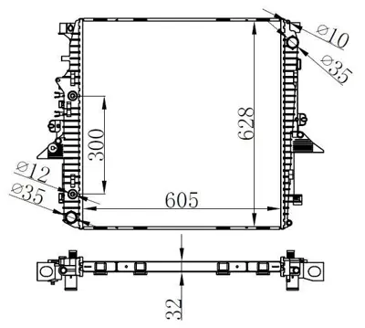 ORIS BRO019032 Motor Radyatoru PCC500490, PCC500540, PCC500550, PCC500630, LR021777, PCC500040, PCC500041, PCC500093, PCC500213, PCC500092