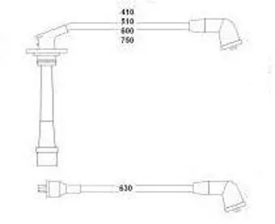 HELLUX HBK3396 Bujı Kablo Takımı Applause 1.6 16v 89-00 1990187120000, T443B, 1990187A81000, 1990187A81, 1990187198000, 1990187189000, 1990187189, 1990187188000, 1990187188, 1990187184000