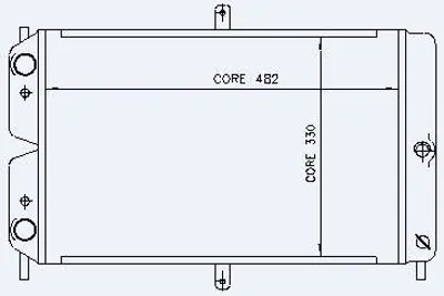 KALE 1601012PF Motor Radyator Samara 1,5cc (2 Sıra) 