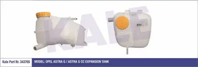 KALE 343765 Genlesme Tankı Opel Astra G / Astra G Cc 