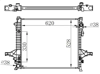 ORIS BVO007032 Motor Su  Radyatoru  Volvo Xc90 I 05>14 620x528x42 