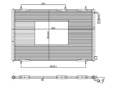 ORIS CPE206016 Klima Radyatoru (Kondanser) P206 1,4i Gecmelı 98-10 6455CH, 6455CJ, 9651867080, 96518670, 6455FY, 6455X9, 6455Y0, E163358, 6455W7, 1610161180