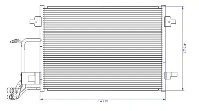 ORIS CVW026019 Klima Radyatoru (610×415×16) / (Kondanser) Passat A4 1.9tdı 1.8 / 1.8t 97> 4B0260403N, 4B0260403F, 4B0260403T, 4B0260403H, 4B0260403B, 4B0260401F, 4B0260401T, 4B0260403J, 4B0260403S, 3B0260401
