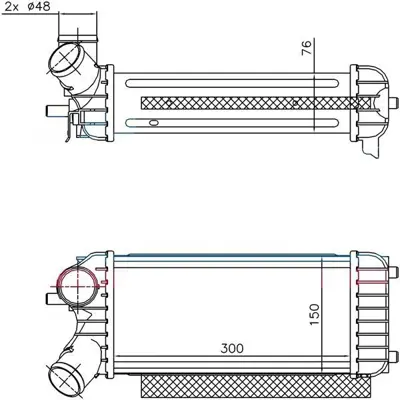 ORIS IFR508076 Turbo Intercoll Radyatoru Focus Iıı Cb8 11>14 1.6 Tdcı Focus Iııı Cew 14> C-Max 06>11 10>15 1.6 Tdcı 1747987, 1755305, 8V619L440CD, 8V619L440CE, 1692747, 1697476, 8V619L440CB, 8V619L440CC, 8V619L990CD, 7053020