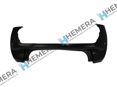PULO P2-20819-HP2 Arka Tampon Mat Sıyah 2 Sensor Delıklı Kameralı 208 19> 
