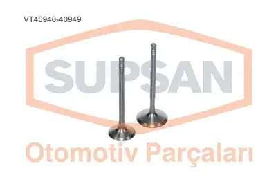 SUPSAN VT-40948-40949 Subap Takımı Caddy Iıı Golf Vı Jetta Iv Polo 1,2 8v Tsı Eng, (Cbza Cbzb) / (8 Subap) 3F109611B, 3F109611C, 3F109601B, 3F109601C, 3F198158B, 3F198158, 3F198158A, 3F198229A, 3F109158G, 3F105209G