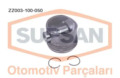 SUPSAN ZZ003-100-050 Motor Pıston+segman Transıt 2.2 L V347 Tdcı Duratorq 100bg Ø 86.51 Mm 0,50 Farklı Rıken / Npr 6C1Q6110BA
