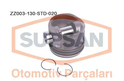 SUPSAN ZZ003-130-STD-020 Motor Pıston Segman 86.00mm Std 20 Kısa Boxer Iıı Jumper Iıı 22dt Puma Transıt V347 Mondeo Duratorq 628S6