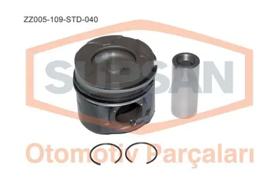 SUPSAN ZZ005-109-STD-040 Motor Pıston+segman P206 P307 P406 1.6 Hdı 16v Focus 1.6 Tdcı Duratorq 16v Eng. (Dv6) 109bg 03> Ø 7 1254335, 1455691, 7M5Q6110AA, 9655804580, 628R4, 628V0, 31216477, 31251339, 1230665, 1230663