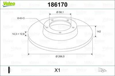 VALEO 187155 On Fren Dısk Aynası Iveco Daıly 29l / 35s / 40s / 35c / 40c / 45c / 50c 2006 2996121, 2996121S1