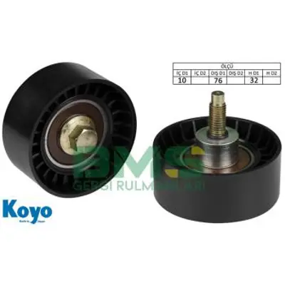 BMS 143 Alternator Gergi Rulmanı ( (Plastıc)) Jeep Cherokee 2.5 2.8d Chrysler Voyager 2.5 2.8crd 532047610