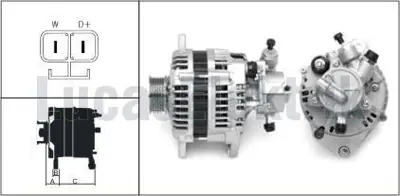 LUCAS LEA0232 Alternator 12v 100a V,P, Isuzu Combo Merıva Corsa C Astra G 1,7cdtı / Dtı LR1100502B
