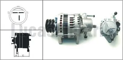 LUCAS LEA0651 Alternator 24v 50a Isuzu Npr66 Sampıyon 8971484961