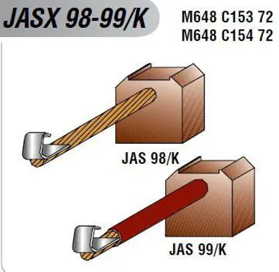 MEGA JASX 98-99/K Marş Kömürü Canter- H.100 12 Volt F J 192 JASX 98-99/K
