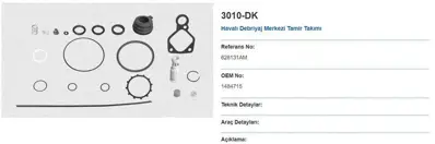 MAY 3010-DK Havalı Debriyaj Merkezı Tamır Takımı - Scanıa / P-G-R-T Serısı