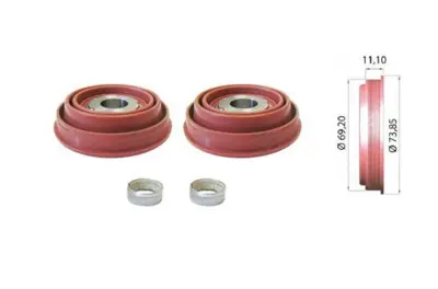 MAY 6000-10 Kalıper Pıston Tapet Tamır Takımı      Knorr Tıpı Sn6 - Sn7 - Sk7 - Na7 3730042453, 3730042454, 3730042455, 3730042456, 3730042457, 3730042458, 3730042459, 3730042473, 3730042452, MD334176