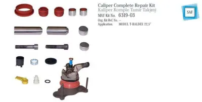 MAY 6319-03 Kalıper Tamır Takımı Komple - Modul T-Haldex 22,5”