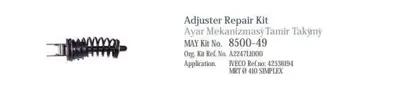 MAY 8500-49 Ayar Mekanızması Tamır Tk Mrt Ø 410 Sımplex 96030023, 95649394, 95649394660223, MECHANISM, 660215, MOTOR, 660235, 660223, 96101678