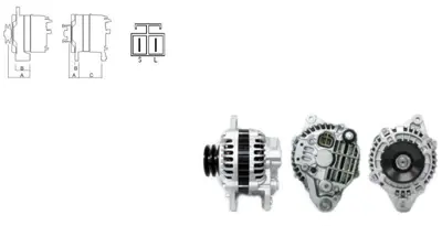 LUCAS LEA0468 Alternator 12v 90a Isuzu Canter Fe511 Pajero 93>00 