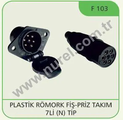 NUREL F 103 Tır Romork Fısı 7 Lı Plastık Komple - Dorse 