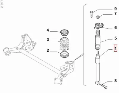 OPAR 52072084 Arka Amortısor Fıat Egea 15> 