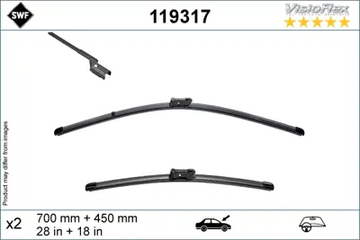 SİLBAK SB2818C2 Silecek Süpürgesı Ön Takım 5LA998001 89A998002