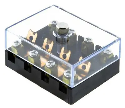 DENGE 12023-B Sıgorta Kutusu E.M. 4' Lu Black 