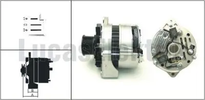 LUCAS 619 201 25 Alternator A127 24v 55a Bmc Fatıh Kamyon (Ic,Reg) 61920152