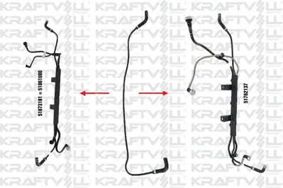 WAGENBURG 10032560 Yakıt Borusu Braket Harıc New Doblo 1.3 Multıjet 51873181