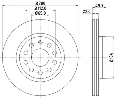 ITHAL 03639 Ön Fren Diski 280mm Vw Caddy Audi A3 Seat Leon Skoda Octavıa 04-13 1K0615301AS 1K0615301S JZW615301A 1K0615301AC 5C0615301 5C0615301C 1K0615301AK 1J0698151E 1J0698151F 1K0698151F