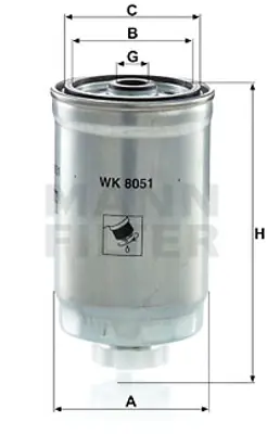 VOLLER 61864 Yakıt Filtresi Fiat Freemont 2.0 Jtd 71771642 K68057228AA 68057228AA 9942378 9944682 71736114 9944643 71771750 900X9155BA 5029768