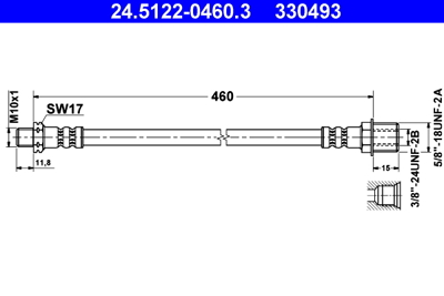 WONGA 00323 Fren Hortumu Ön J9 Minibüs 1990 - 2006 480615