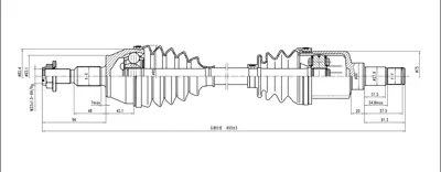ODM-MULTIPARTS FD 8 8814 Aks Sol Focus Iıı 1.0 12v Ecoboost 2012- Mt A:27 C:655 B:23 JX673B437CAD