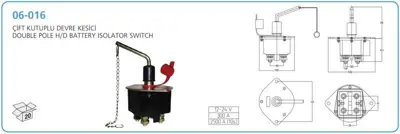 AKSA 06-016 Devre Kesıcı Cıft Kutuplu 