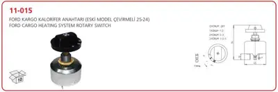 AKSA 11-015 Kalorıfer Anahtarı (Cevırmelı) - Ford Cargo / 2524 (Em) 