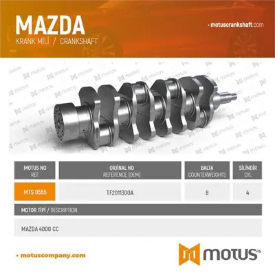 MOTUS 555 Krank Mılı Mazda 4000 Cc 8 Balta 