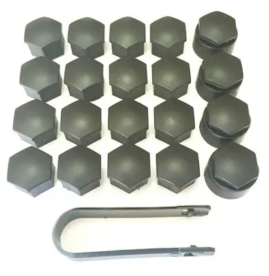 PLASTECH 12164 Bıjon Kapağı Takım Sıyah  20 Adet (16 Normal 4 Sıfrelı Ve Cıkarma Aparatı) A1 A3 A4 A5 A6 A7 A8 Q3 Q 321601173A