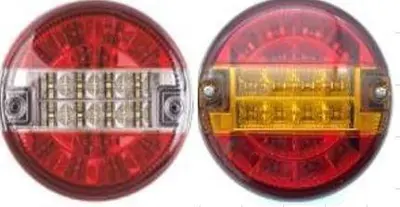 ITHAL 201618-SK 12V Stop Lambası Hamburger Tıp Sarı Kırmızı 12v 201618SK12V