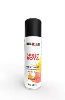 ITHAL HEB191105 Helper Sprey Boya  Ral-9005 Mat Sıyah   200 Ml HEB191105