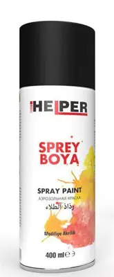 ITHAL HLP191005 Helper Sprey Boya  Ral-9005 Mat Sıyah   400 Ml HLP191005