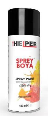 ITHAL HLP191006 Helper Sprey Boya  Ral-9005 Parlak Sıyah   400 Ml HLP191006