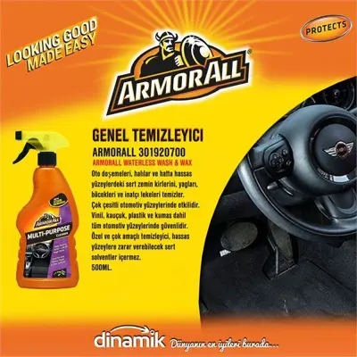 ITHAL 301920700 Armorall Multı-Purpose Cleaner, Oto Döşemeleri, Halılar Ve Hassas Yüzeylerdeki Kir, Yağ, Böcek Vb. İ 301920700