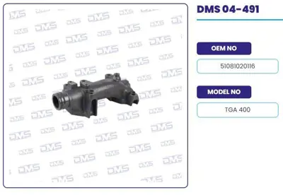 ITHAL 04-491 Egzoz Manıfoldu Tek Dügmelı Kol Man Tga 400 